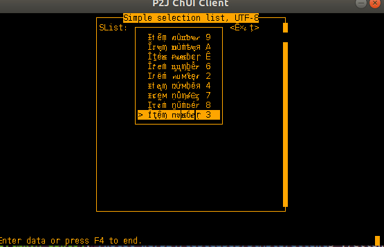 SELECTION-LIST in Swing ChUI SELECTION-LIST in Swing ChUI